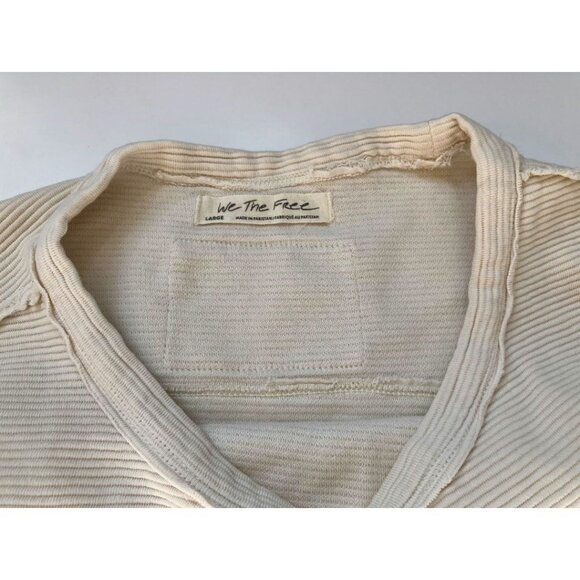 Free People We the Free Total Eclipse Tee Ivory Size Large - Picture 7 of 8